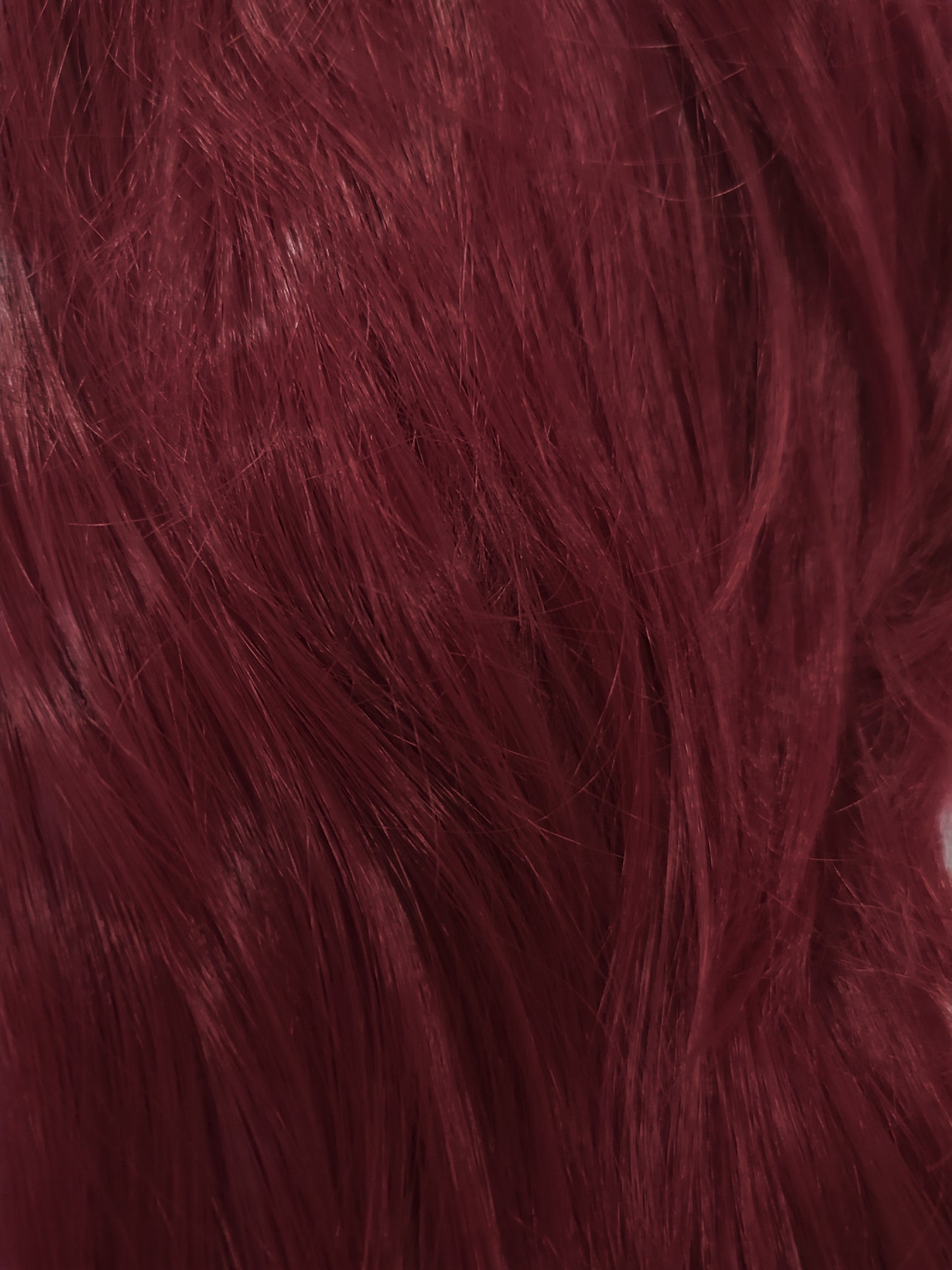 Peluca Rojo Vino Oscuro Larga Sintetica Lisa 100 cm L.38