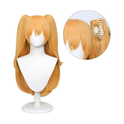 Peluca Naranja Larga con Pinzas Ririsa Amano Cosplay