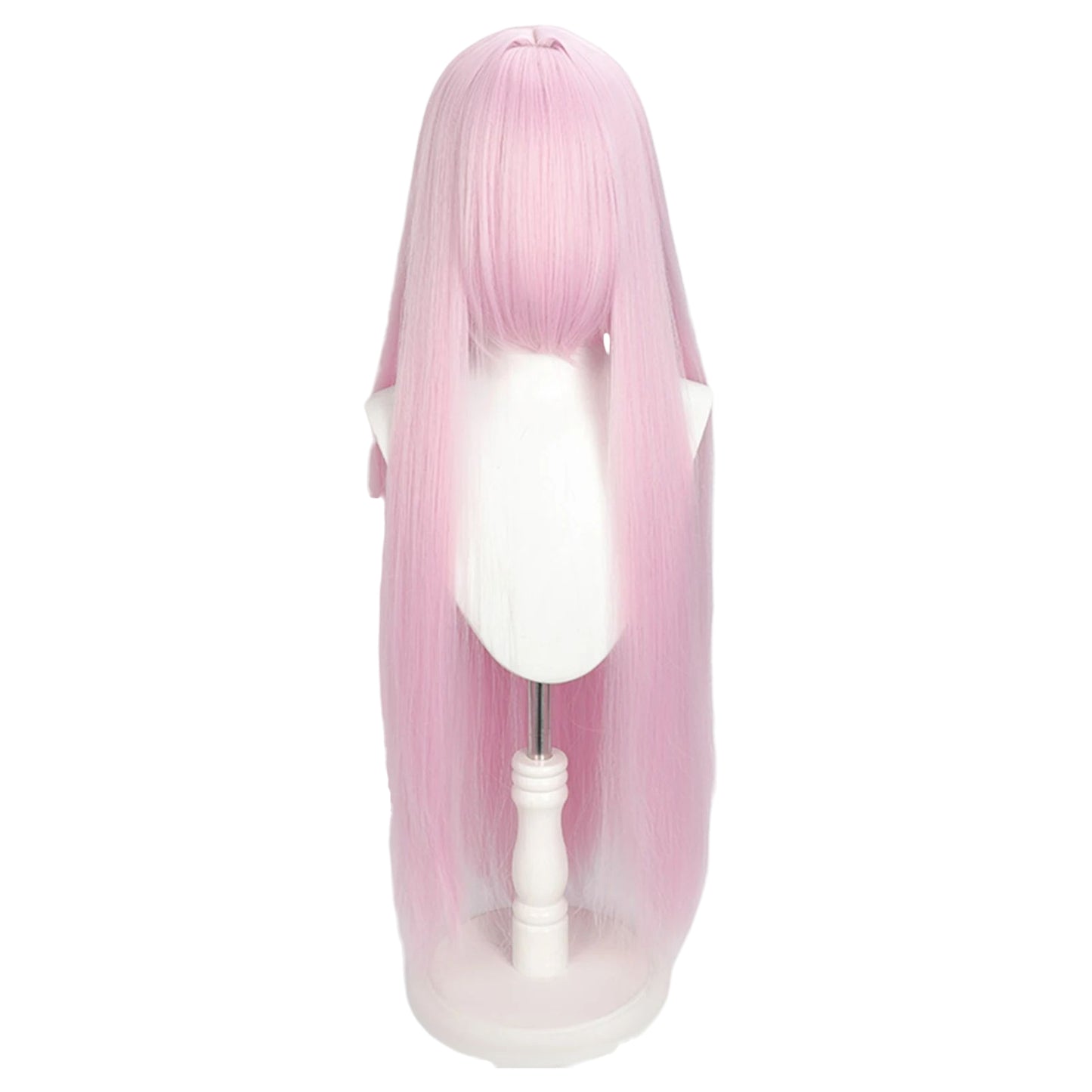 Peluca Rosa Lila Larga Lisa con Fleco L.73