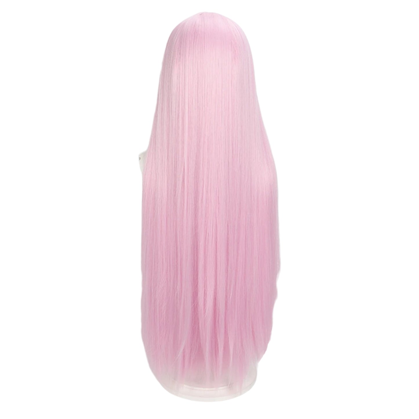 Peluca Rosa Lila Larga Lisa con Fleco L.73