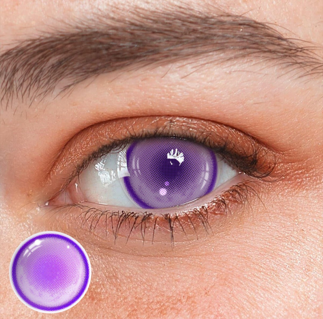 Pupilentes Morado Paradisse para Disfraz y Cosplay