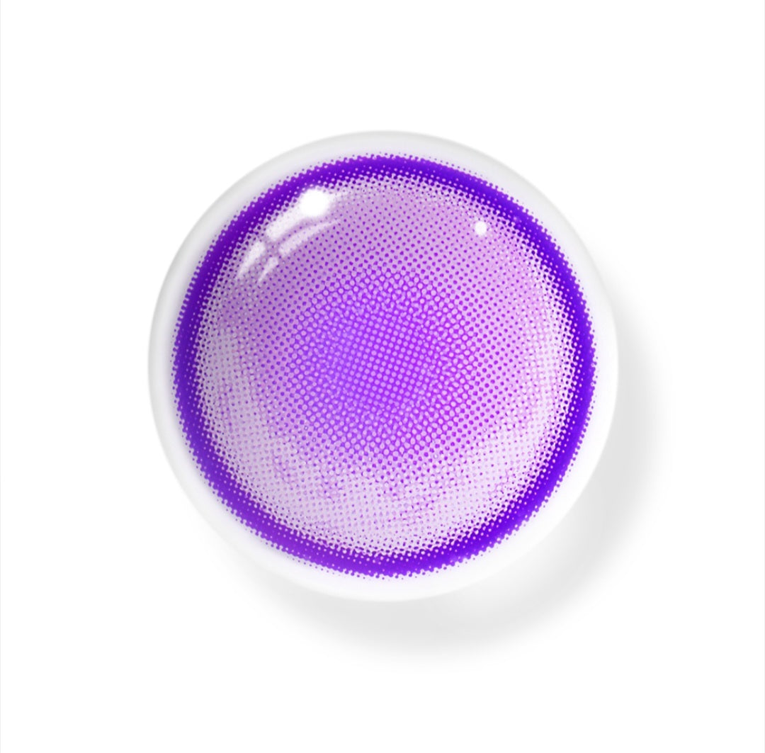 Pupilentes Morado Paradisse para Disfraz y Cosplay