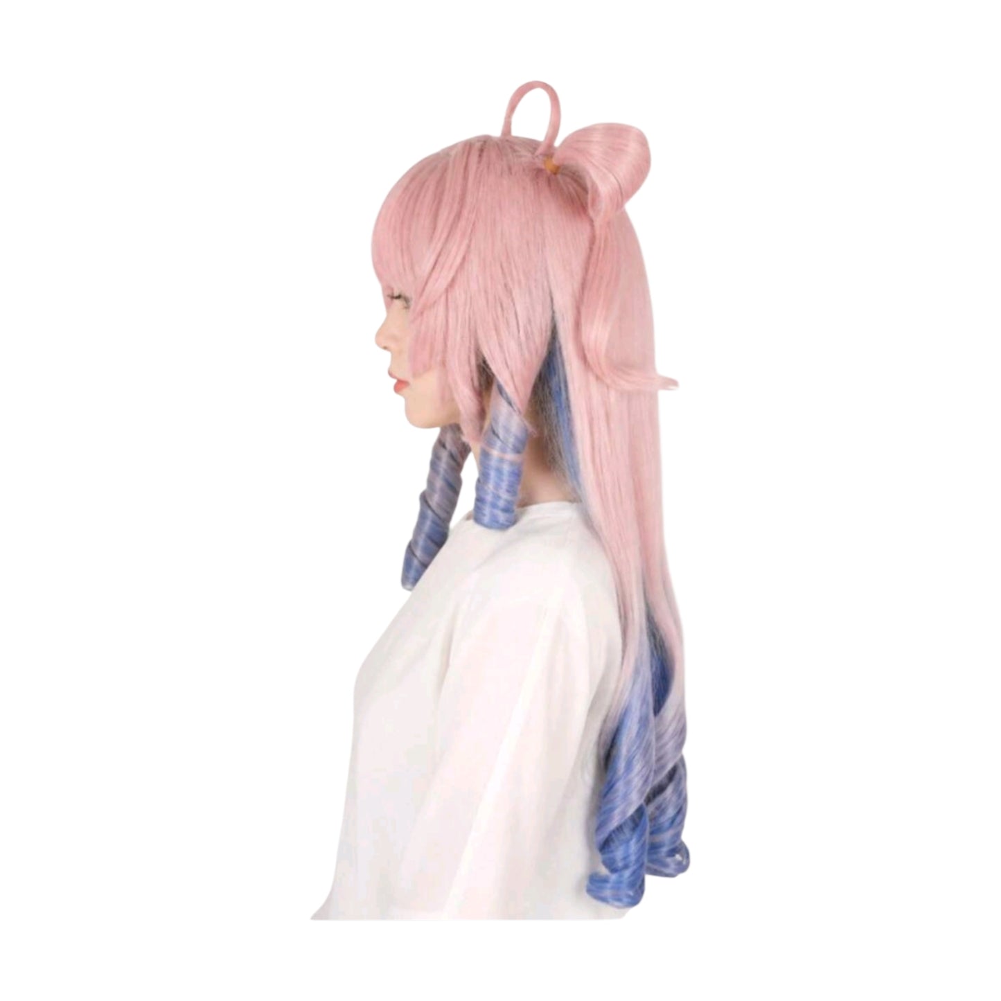 Peluca Rosa y Azul Cosplay Denia Wuthering Waves