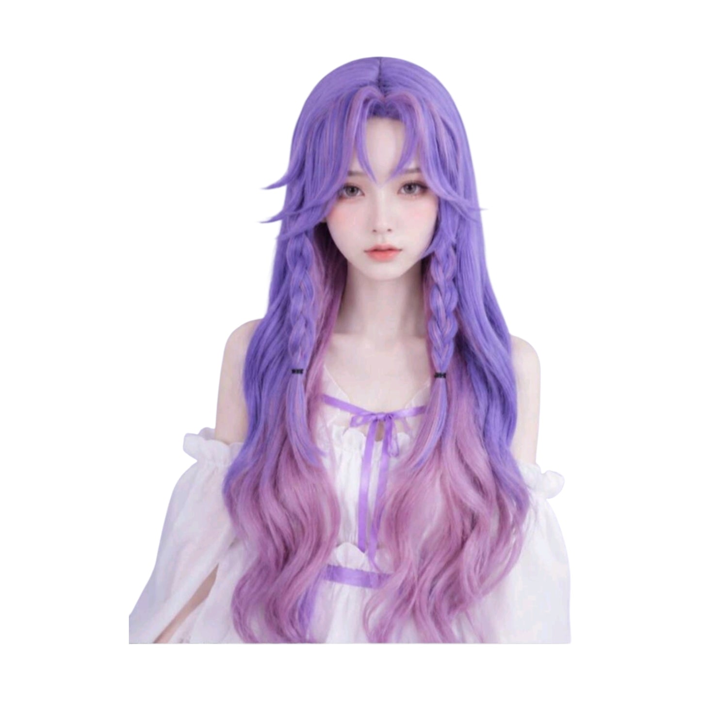 Peluca Morado y Rosa Cosplay Arke Honor of Kings Butterfly Dance