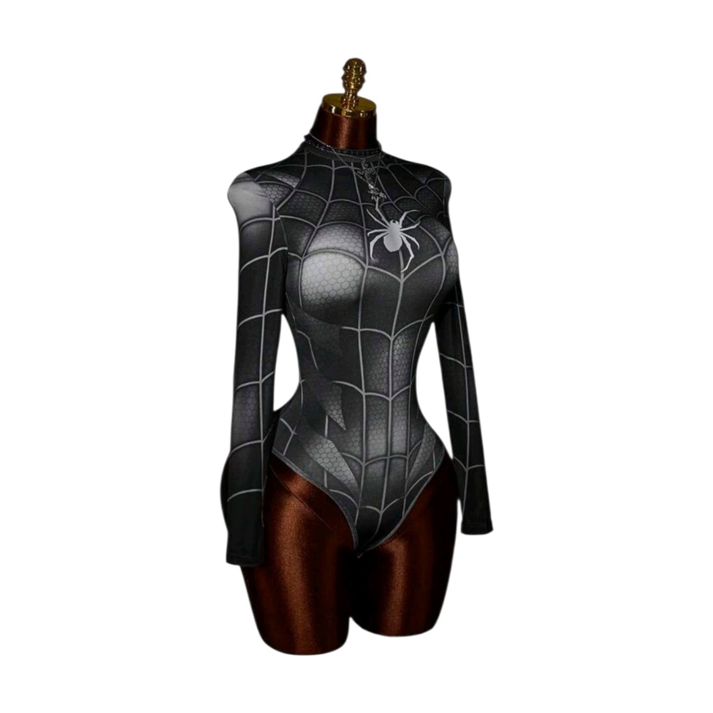 Body Disfraz Cosplay Spiderman Traje Negro Mujer