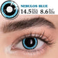 Lentes De Contacto Pupila Grande Azul Nebula Blue Cosplay