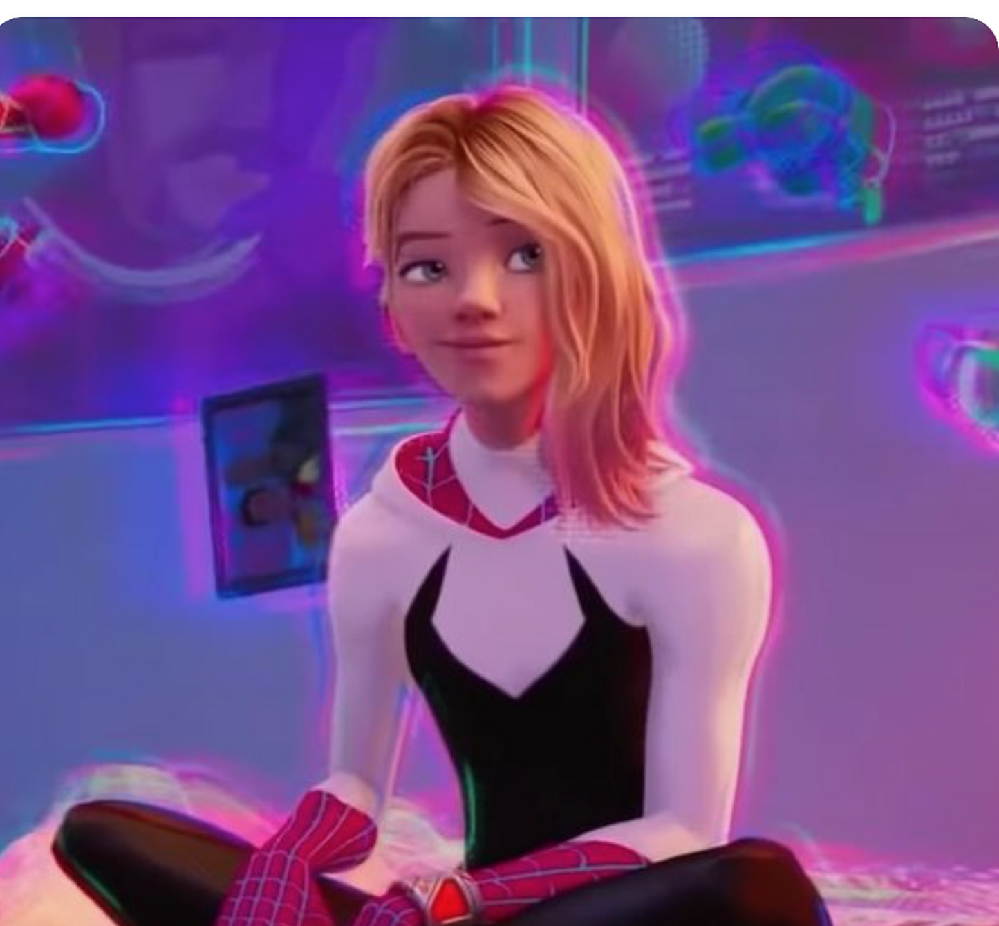 Peluca Rubio y Rosa Degradado Corta Spider Gwen Disfraz