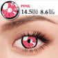 Lentes De Contacto Rosa Anime Pupilentes Brillantes Cosplay