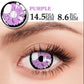 Lentes De Contacto Morado Anime Pupilentes Brillo Cosplay