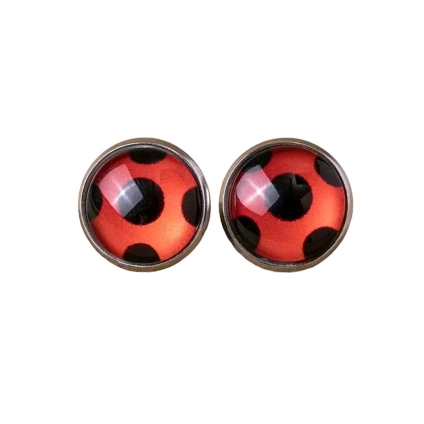 Aretes Miraculous Ladybug Rojo y Negro Cosplay