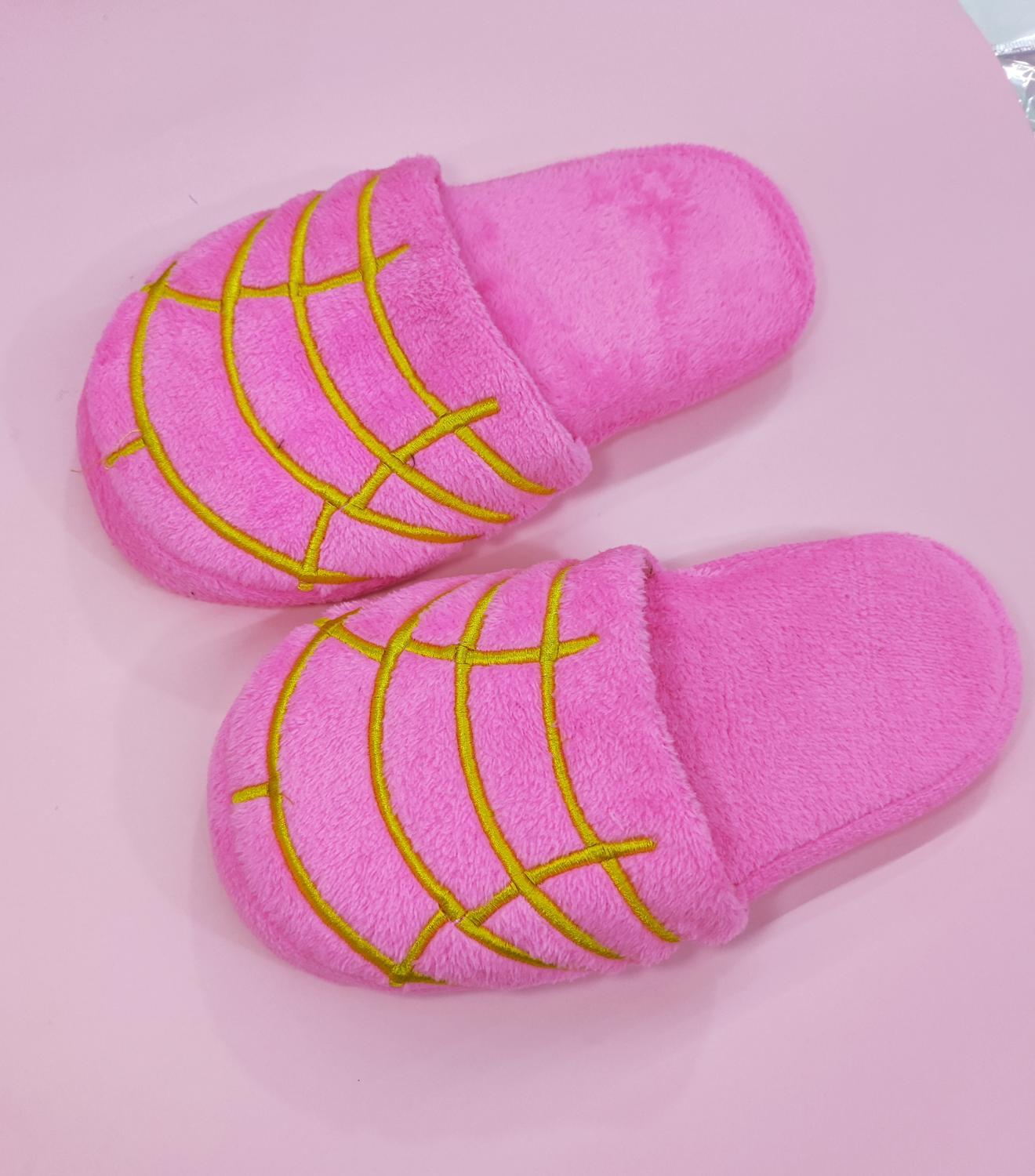 Pantuflas de Concha Rosa de Pan Pantuconchas Sabor Fresa