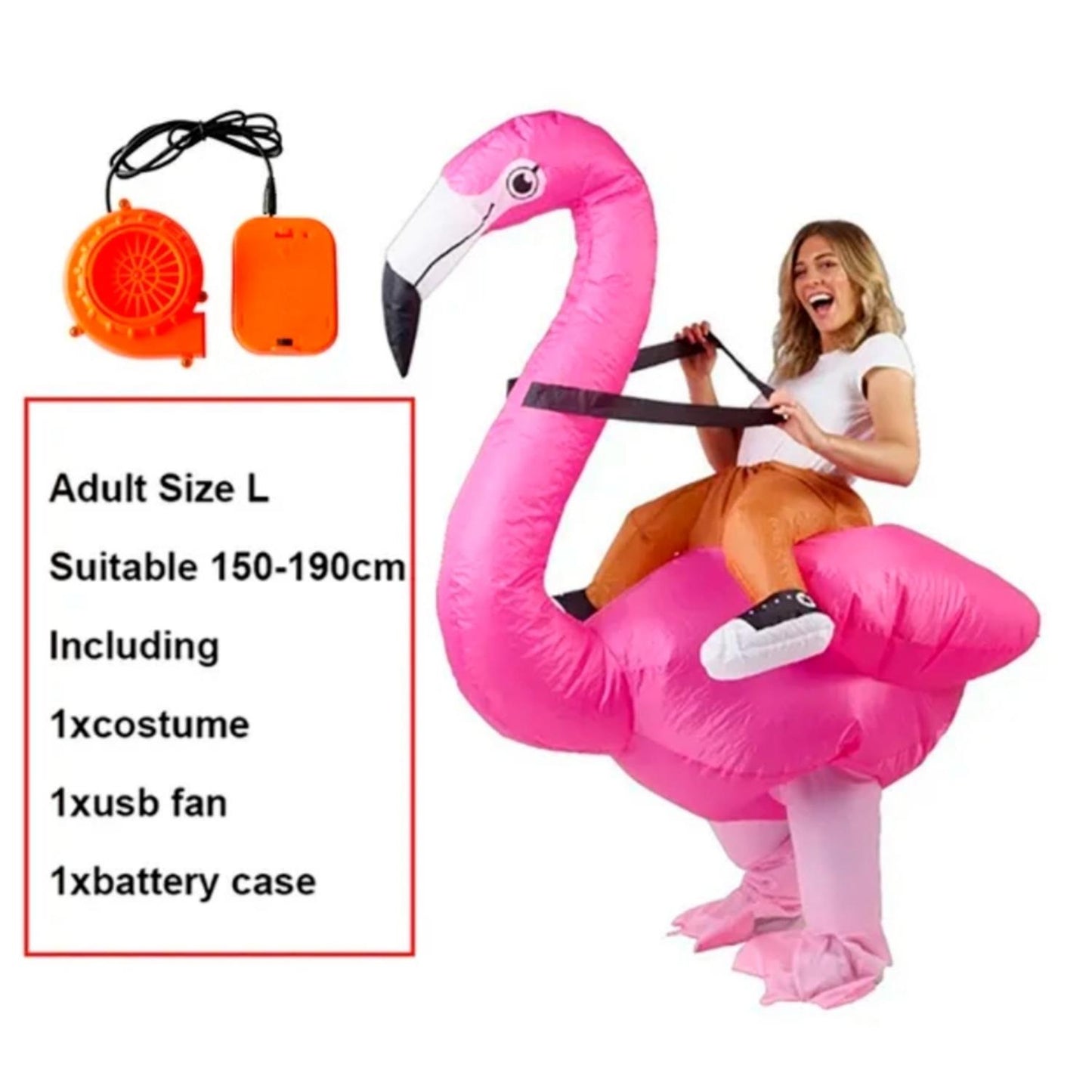 Botarga Inflable de Flamingo para Adulto