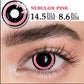 Lentes De Contacto Pupila Grande Rosa Nebula Pink Cosplay