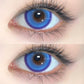 Lentes de Contacto Azul Intenso Brillante Para Cosplay