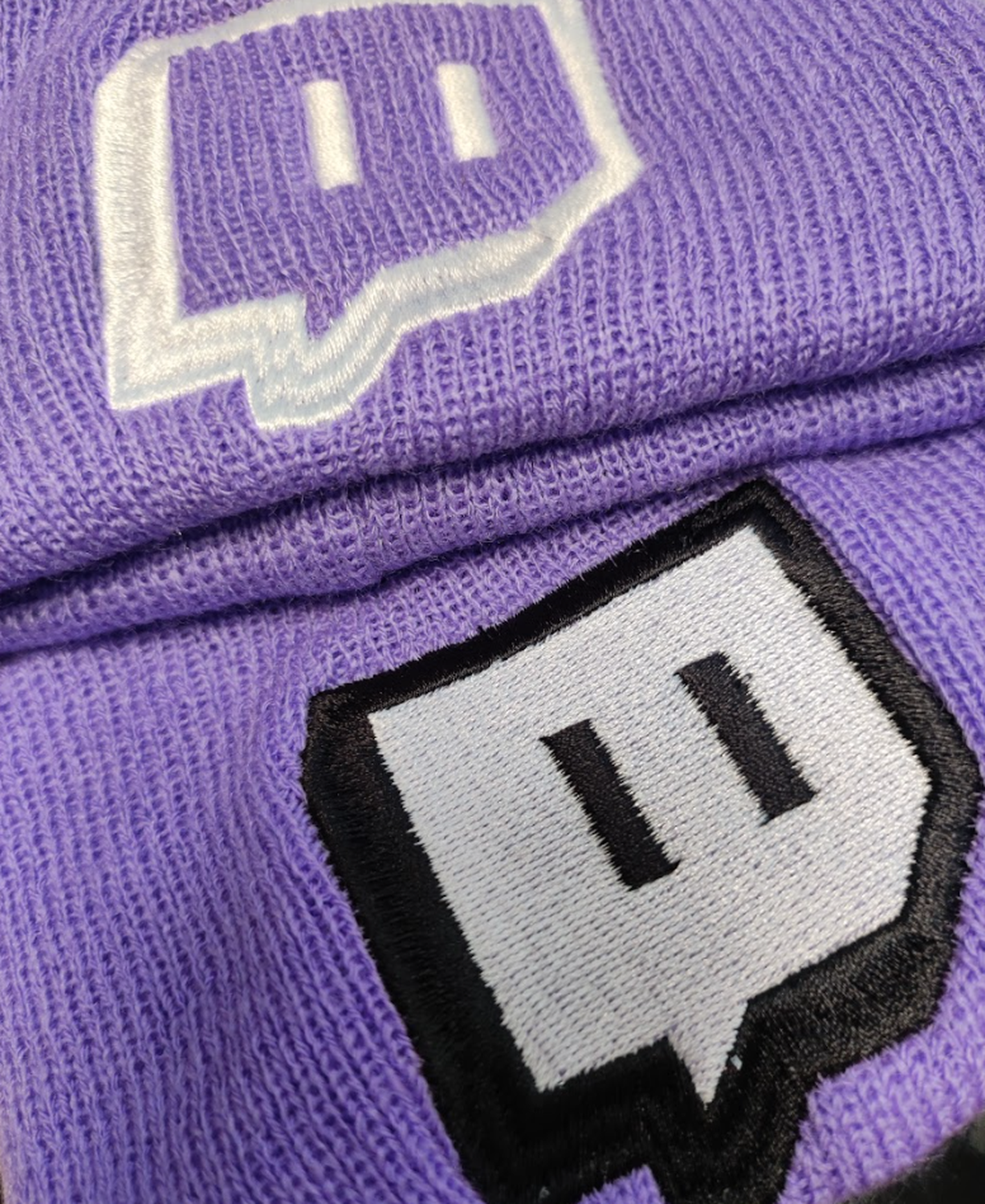 Beanie Gorrito Morado Twitch Logo para Streaming