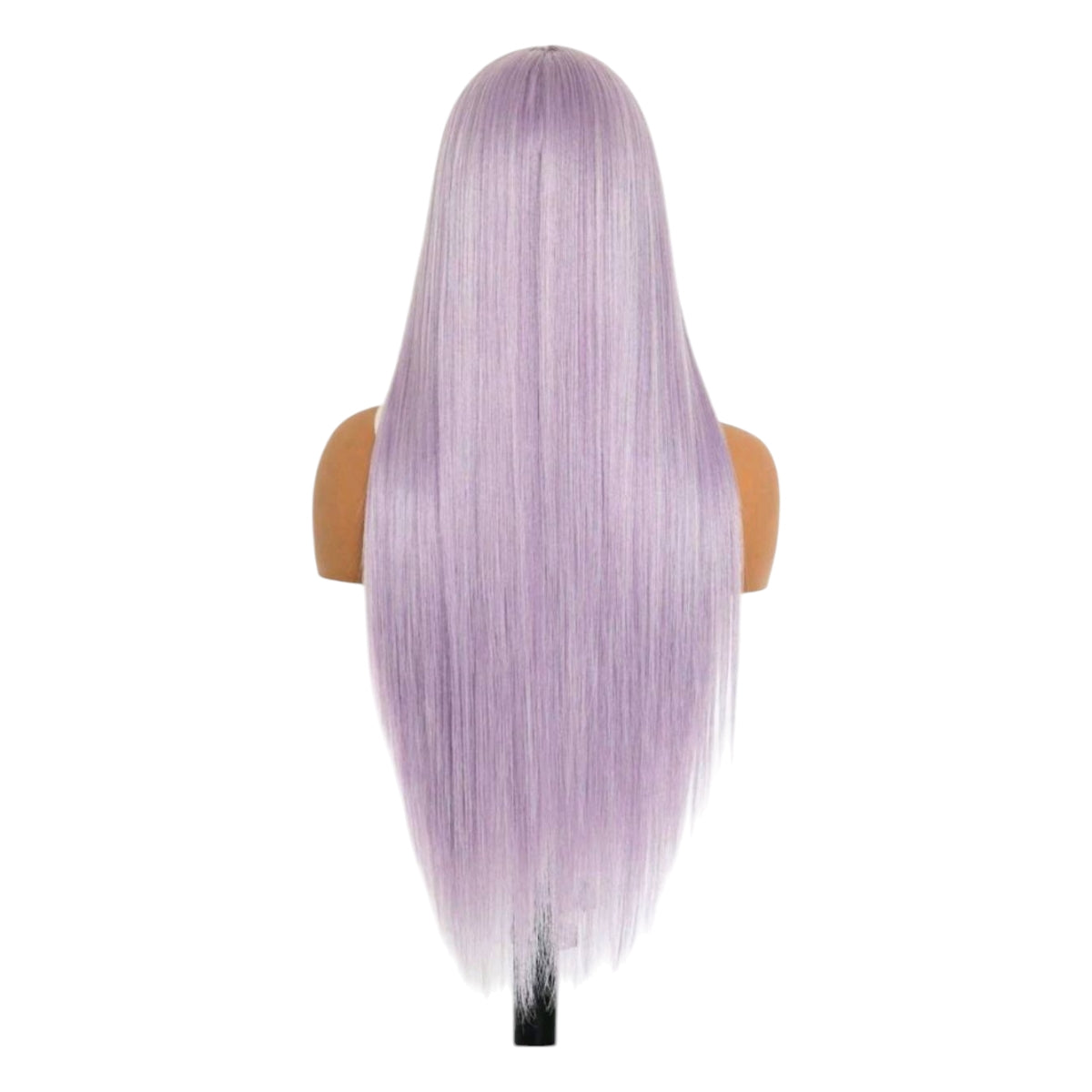 Peluca Morado Lila Simulacion Natural Larga Lisa Lacefront