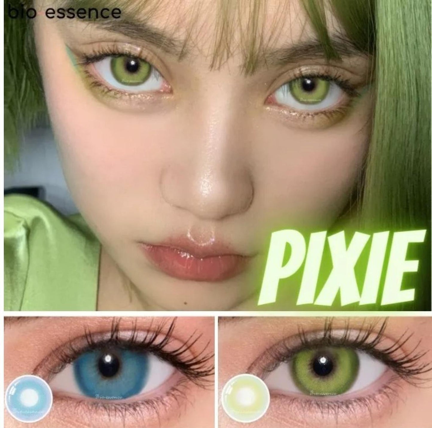 Lentes De Contacto Pixie Bio Essence Varios Colores 1 Año