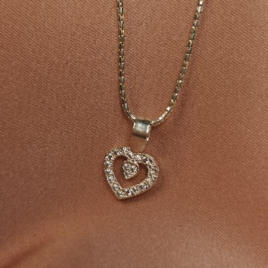 Collar de Corazón "Shiny Heart" Plata 925