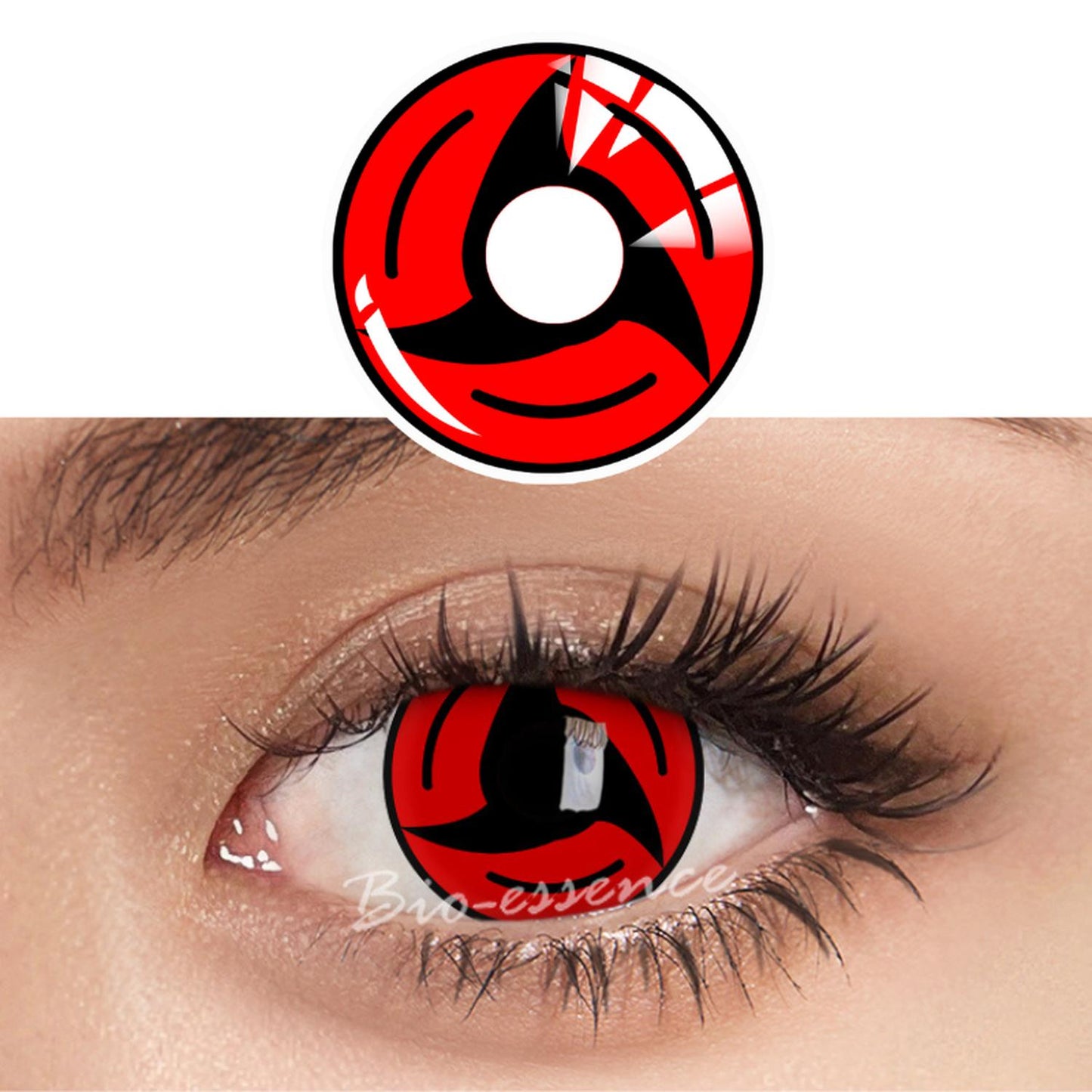 Lentes de Contacto Rojo Mangekyo Itachi Uchiha v1