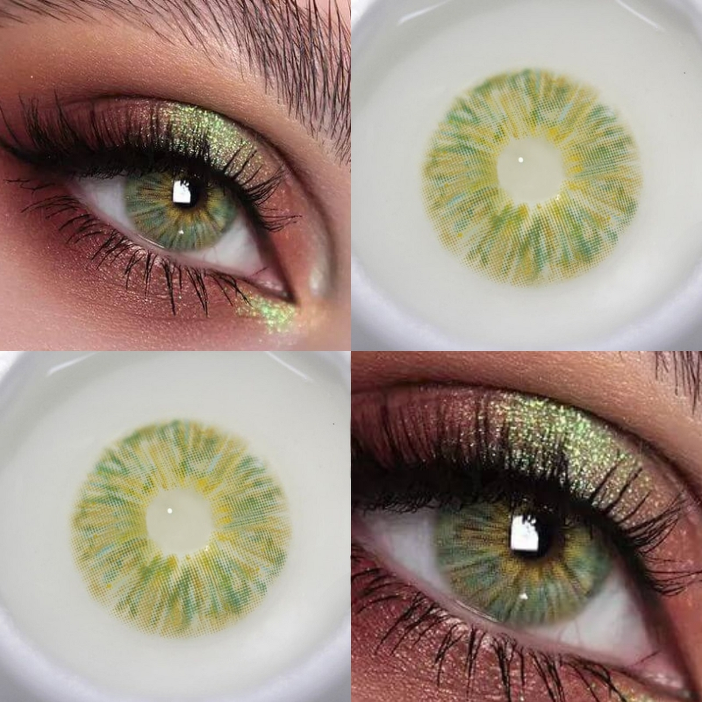 Lentes de Contacto Verde Claro Natural Monet Green Pupilentes