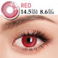 Lentes de Contacto Rojo Intenso Pupilentes para Cosplay