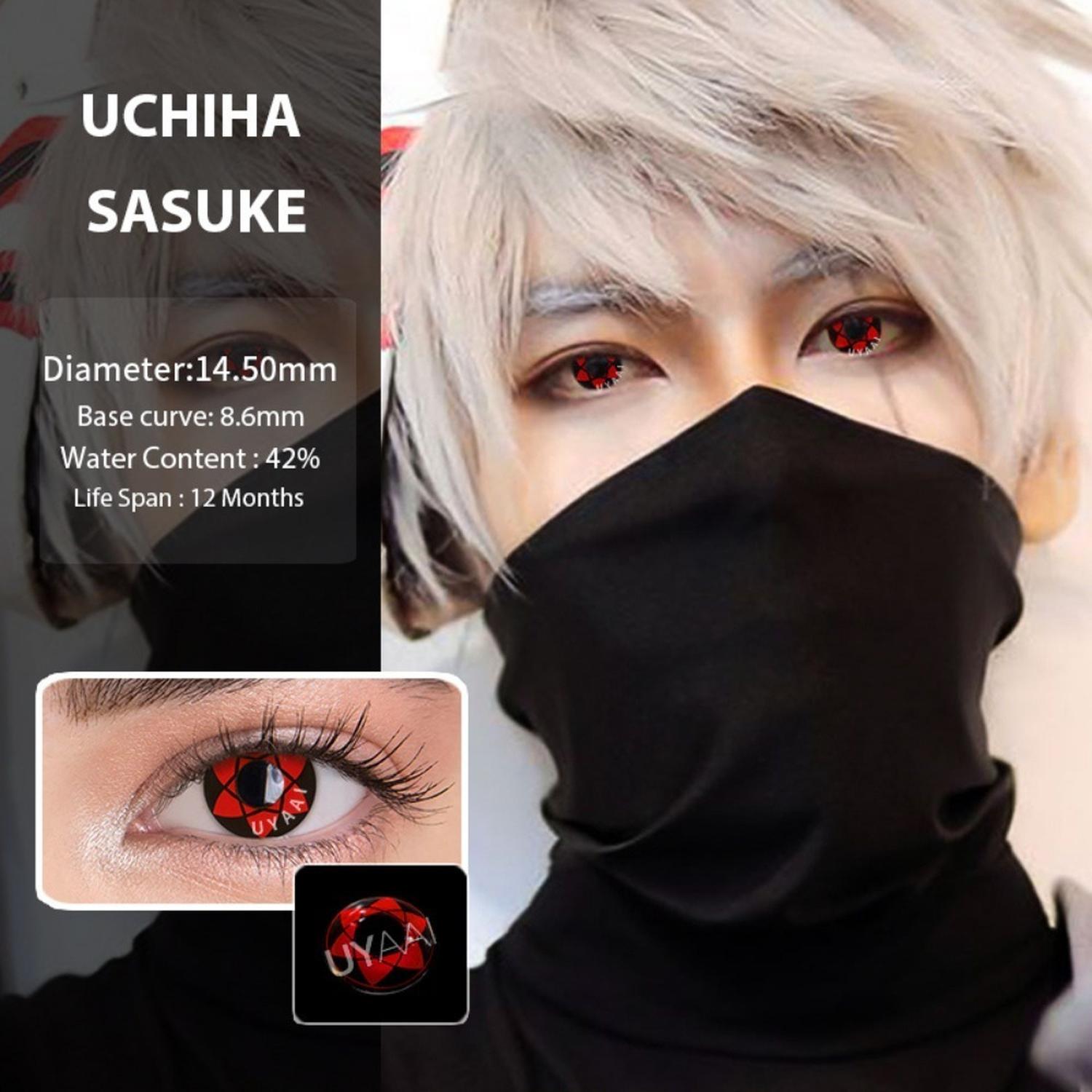 Lentes de discount contacto sharingan sasuke