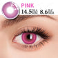 Lentes de Contacto Rosa Magenta Brillante Para Cosplay