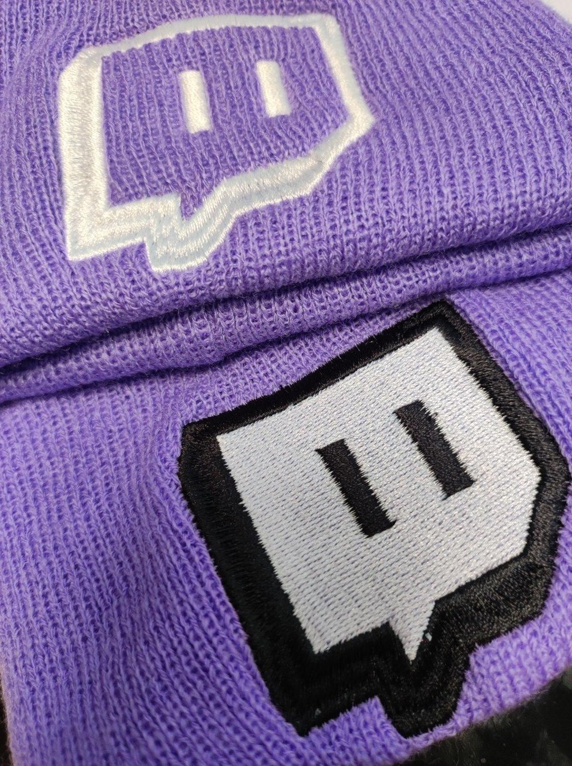 1 pz Beanie Gorrito Streaming Invernal Morado Twitch Invierno Geek