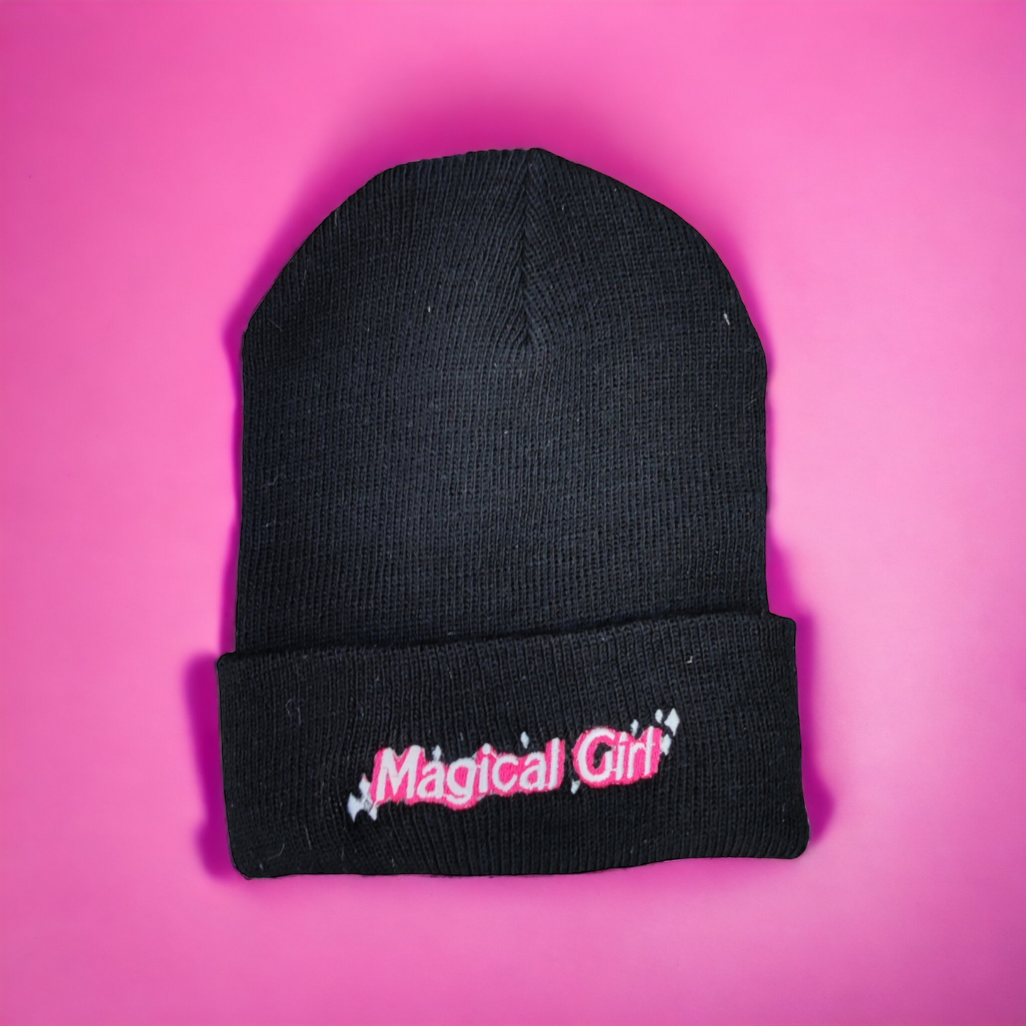 1 Pz Beanie Gorrito Negro Magical Girl Moda Urbana Casual